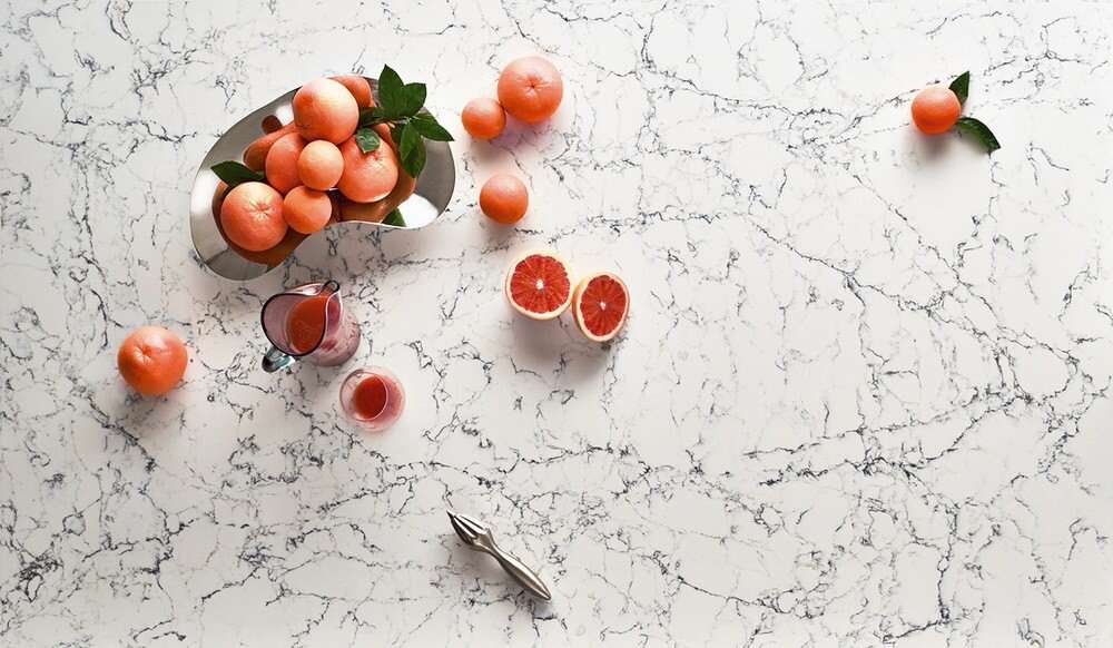 White Attica stone Quartz countertop