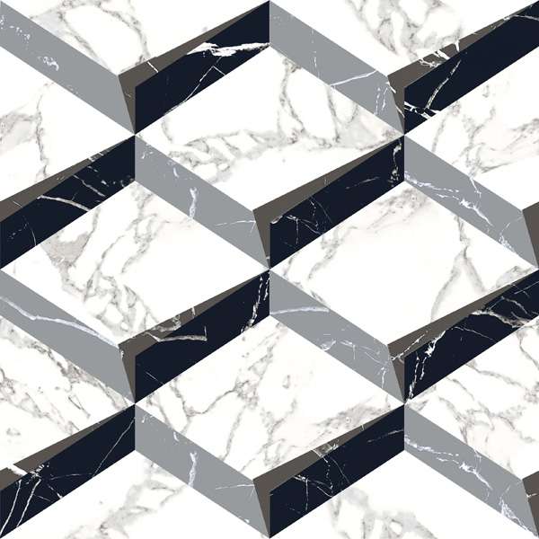 piso azulejo - 600 x 600 mm (24 x 24 pulgadas) - SIRA WHITE