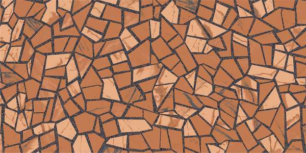 крупноформатный керамогранит - 600 x 1200 мм (24 x 48 дюймов) - rock-mosaic-brown-1