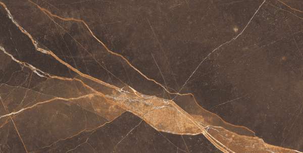 Glazed Porcelain Tiles - 600 x 1200 mm ( 24 x 48 inch ) - VALVET BROWN A -B