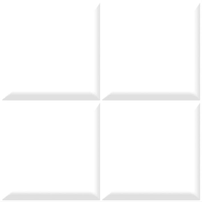 بلاط الحائط - 300 × 300 مم (12 × 12 بوصة) - WHITE-110-DG