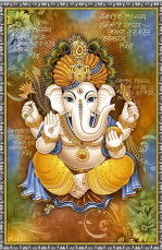 キッチン 壁紙 タイル - 600 x 900 mm（24 x 36インチ） - KP Ceramic Ganesh Poster Tile 600x900mm (2x3ft) HG-1502