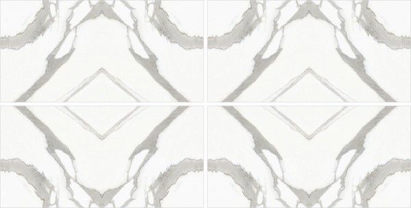 Glazed Porcelain Tiles - 600 x 1200 mm ( 24 x 48 inch ) - Statuario infinity  AB