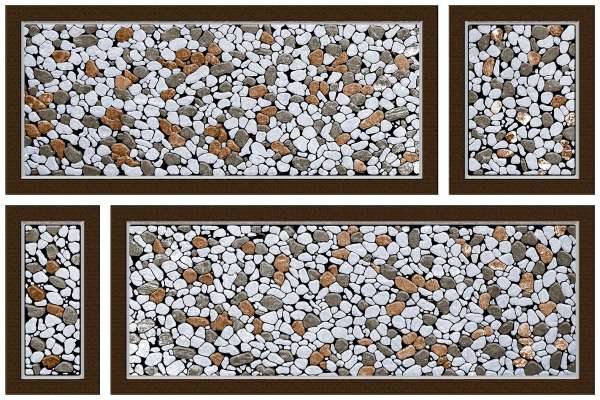 Giga Ijinle Igbega Tiles - 300 x 450 mm (12 x 18 inch) - 9031