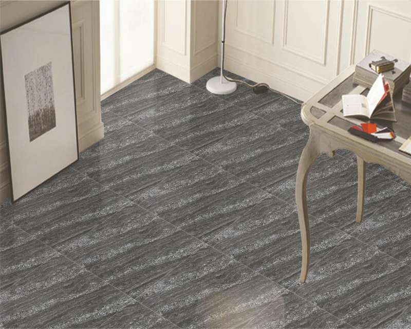 piso de porcelanato - 600 x 600 mm (24 x 24 polegadas) - AMRON CARBON