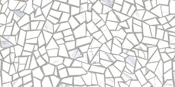 पीजीवीटी और जीवीटी टाइल्स - 600 x 1200 मिमी (24 x 48 इंच) - rock-mosaic-bianco-1