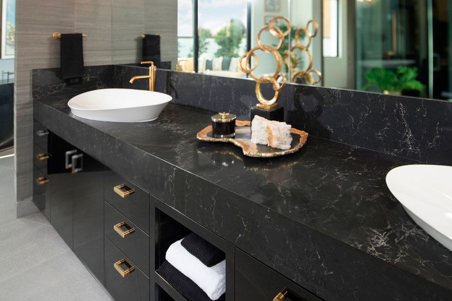 Vanilla Noir stone Quartz countertop