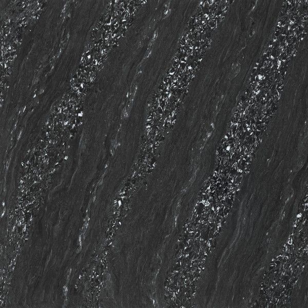 Rajoles vitrificats de doble càrrega - 600 x 600 mm (24 x 24 polzades) - EMERALD BLACK DK