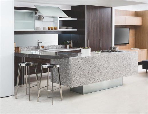 Atlantic Salt stone Quartz countertop