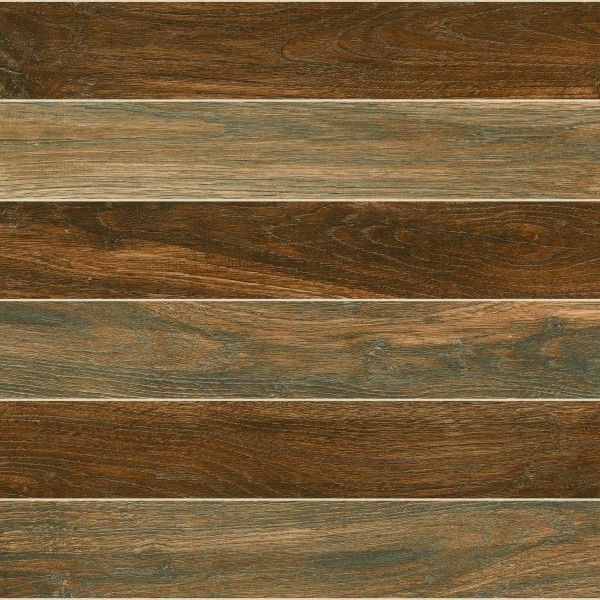 Ubin Porselen Digital - 600 x 600 mm (24 x 24 inci) - TEAK WOOD STRIP