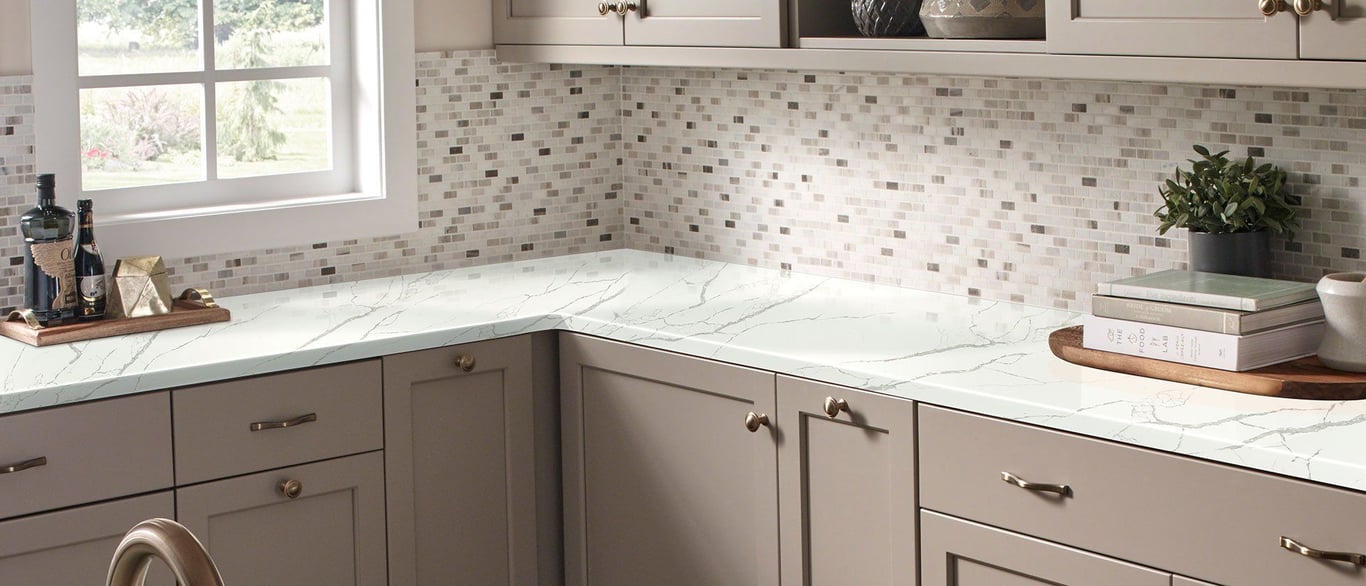 Calacatta Laza Q Quartz countertop