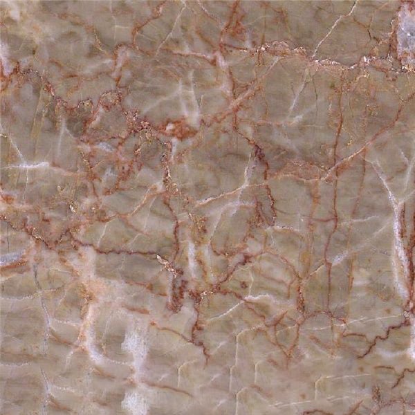 Red Vein Beige Marble