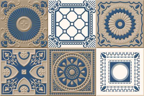 Wall Tiles - 300 x 450 mm  ( 12 x 18 inch ) - 44055_HL_1_{107} 