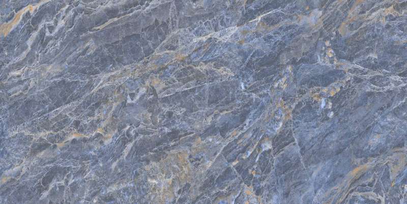 Glazed Porcelain Tiles - 600 x 1200 mm ( 24 x 48 inch ) - FLURRY BLUE_R1