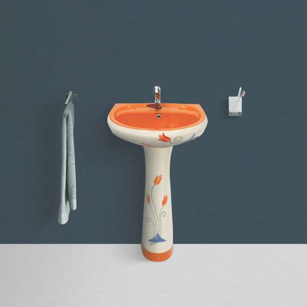 Lavabo Altlığı  - VITRROSA SET ORANGE