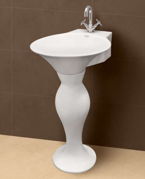 Wash basin with Pedestal  - Dolphin-min