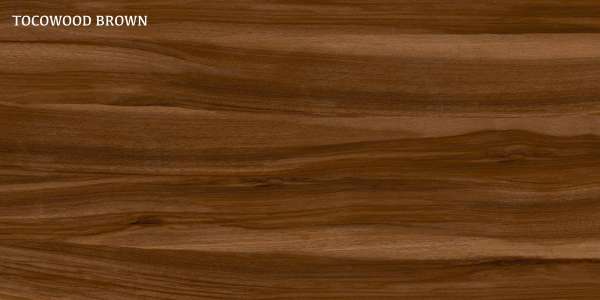 पीजीवीटी और जीवीटी टाइल्स - 600 x 1200 मिमी (24 x 48 इंच) - TOCOWOOD BROWN