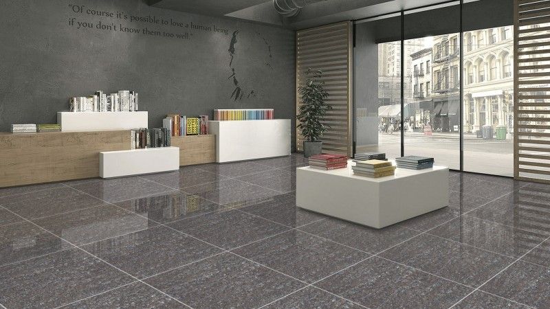 Vitrified Tiles - 600 x 600 mm ( 24 x 24 inch ) - AMAZONE BLACK