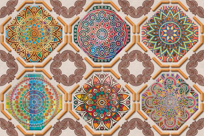 Digital odi Tiles - 300 x 450 mm (12 x 18 inch) - SM-1121-DK