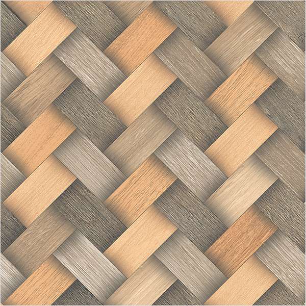 PGVT & GVT - 195 x 1200 mm (8 x 48 ίντσες) - weave-brown