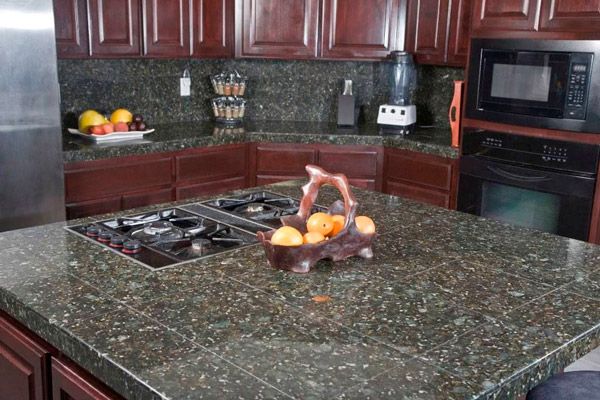 Peacock Green Granite countertop