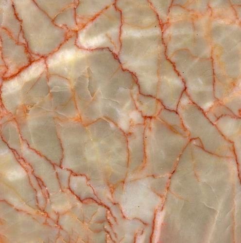 Cream Red Marble