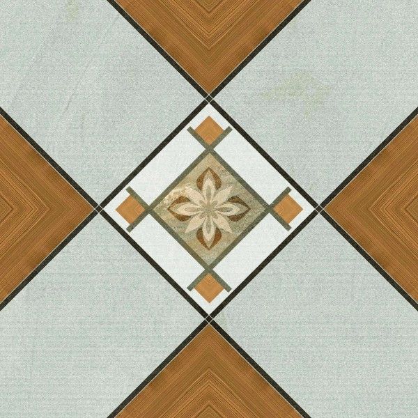 porcelanato ladrilho hidraulico - 600 x 600 mm (24 x 24 polegadas) - 1103