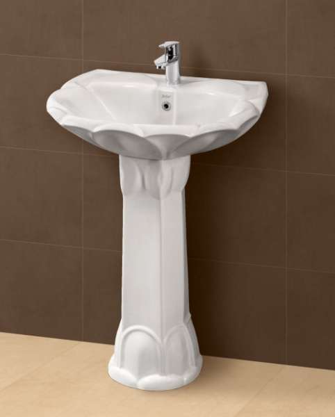 Wash basin with Pedestal  - Lotus-min