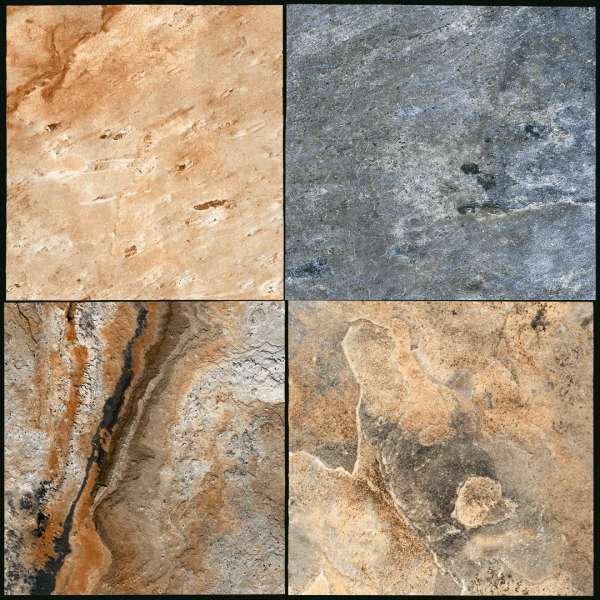 Ceramic Floor Tiles - 600 x 600 mm ( 24 x 24 inch ) - MULTI STONE