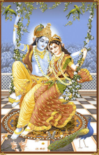 panini tiles - 600 x 900 mm (24 x 36 inch) - Embossed Radha Krishna | Poster Wall Tile | 600x900mm HG-1508