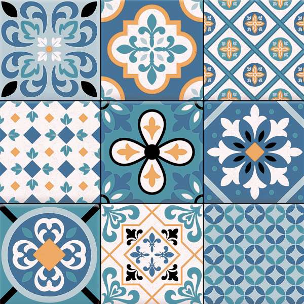 carrelage mural - 300 x 300 mm (12 x 12 pouces) - Moroccan _09