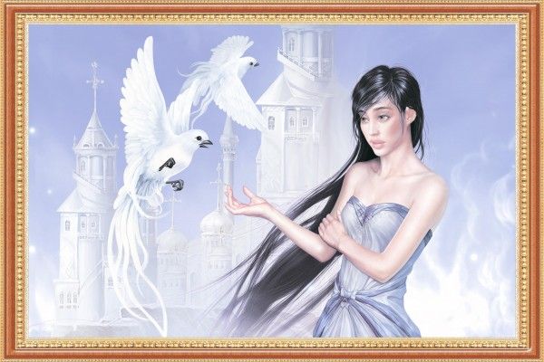 壁 タイル - 250 x 375 mm（10 x 15インチ） - Beautiful White Castle | Poster Wall Tile 250x375mm P-1009