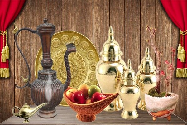 Ubin poster - 600 x 1200 mm ( 24 x 48 inci ) -  Golden Kitchen Wall Tile Size : 600x1200mm -5016