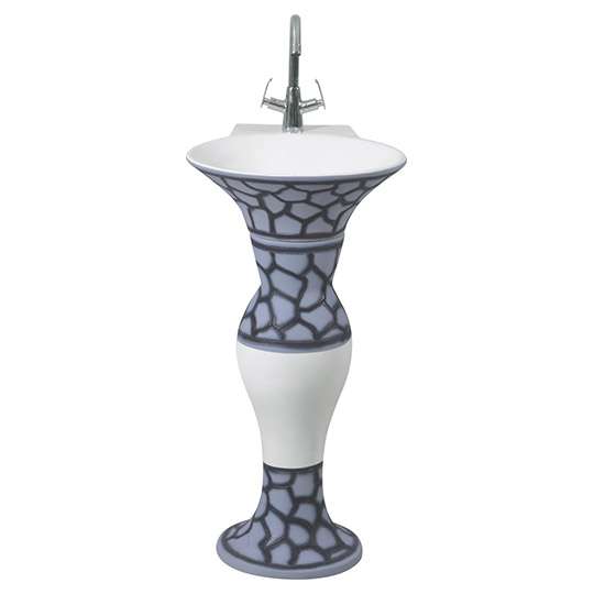 Wash Basin Pedestal  - Dolphin Set 413