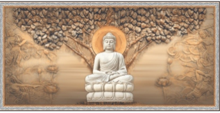 Kothak poster - 600 x 1200 mm ( 24 x 48 inci ) - Decorative Lord Buddha | Poster Wall Tile | 600x1200mm (2x4ft) G-404