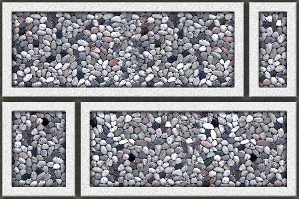 Giga Ijinle Igbega Tiles - 250 x 375 mm (10 x 15 inch) - E-755