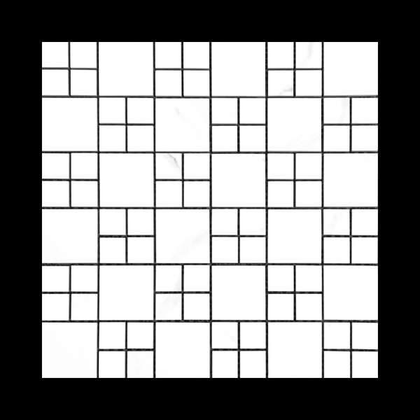 Mosaic Tiles - 300 x 300 mm ( 12 x 12 inch ) ( 1 × 1 ft ) - 1 & 2 Square