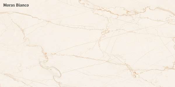 Glazed Porcelain Tiles - 600 x 1200 mm ( 24 x 48 inch ) - Moras Bianco