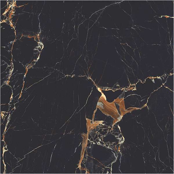 Glazed Porcelain Tiles - 600 x 600 mm ( 24 x 24 inch ) - amaika-black