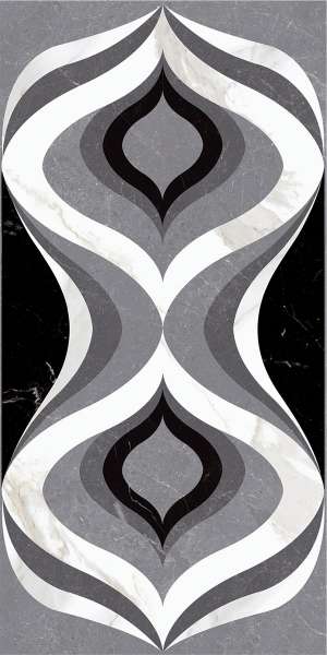 rajoles de porcellana vidriada - 600 x 1200 mm (24 x 48 polzades) - ATRIUM-GREY-DECOR