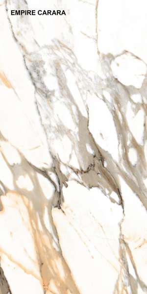 Glazed Porcelain Tiles - 600 x 1200 mm ( 24 x 48 inch ) - EMPIRE CARARA_F1