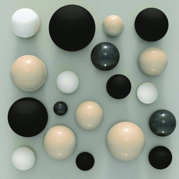 3D Tiles - Any Size - Sphere Black