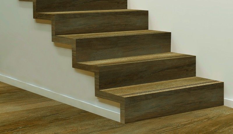 Langkah lan Riser / Strip - 300 x 900 mm ( 12 x 36 inci ) - Step_Wood_3009_01