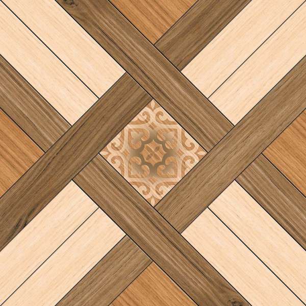 डिजिटल पोर्सिलेन  टाइल्स - 600 x 600 मिमी (24 x 24 इंच) - JW-042(ALMOND WOOD)