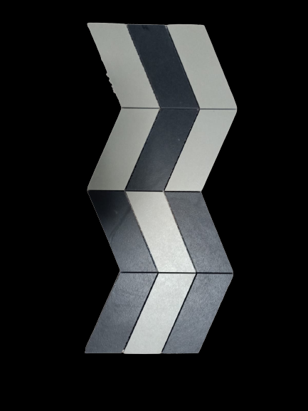 Mozaik - 300 x 300 mm ( 12 x 12 inci ) - Chevron (2)