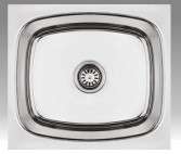 Stainless Steel Kitchen Sink  - 1 MM Platinium Oval Collection