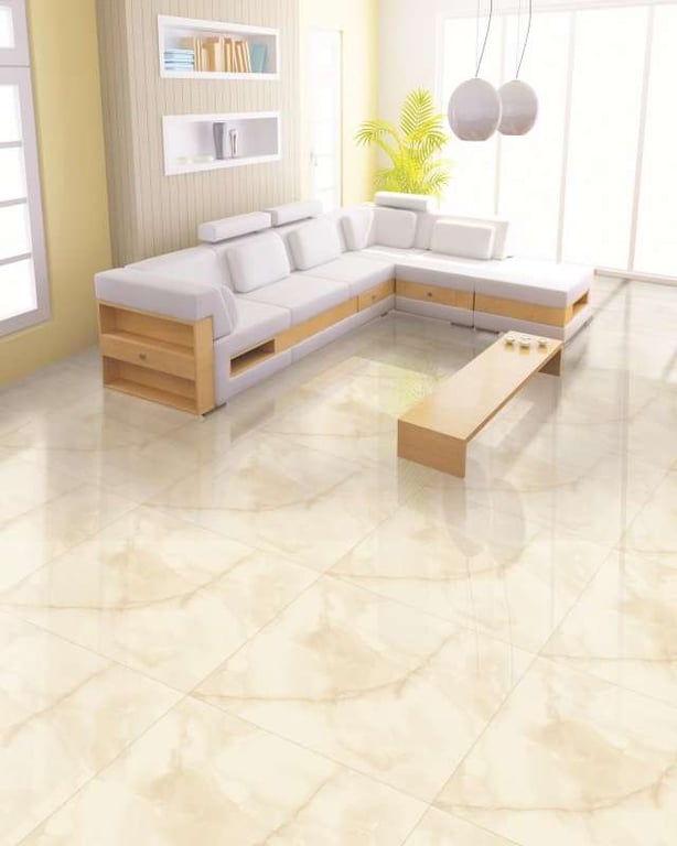 porcelanato para sala - 600 x 600 mm (24 x 24 polegadas) - 157-Fiori