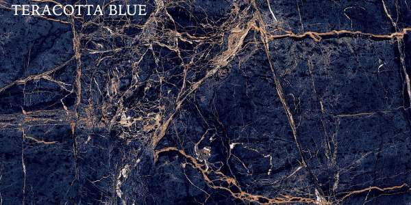 Glazed Porcelain Tiles - 600 x 1200 mm ( 24 x 48 inch ) - TERACOTTA BLUE P1 copy