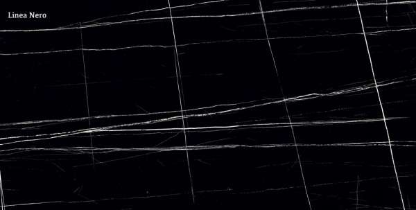 Glazed Porcelain Tiles - 600 x 1200 mm ( 24 x 48 inch ) - Linea Nero