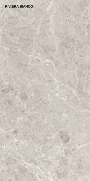 Glazed Porcelain Tiles - 600 x 1200 mm ( 24 x 48 inch ) - RIVIERA BIANCO P1